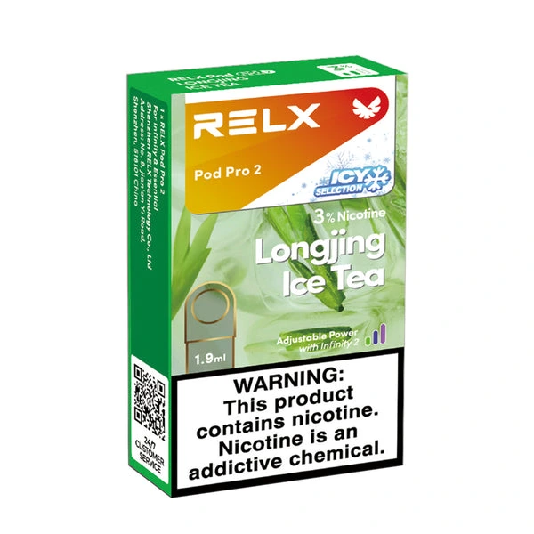 RELX 悅刻六代系列煙彈|勁涼龍井 (3顆入) |限時優惠:12 顆煙彈+600 送六代主機|台灣現貨