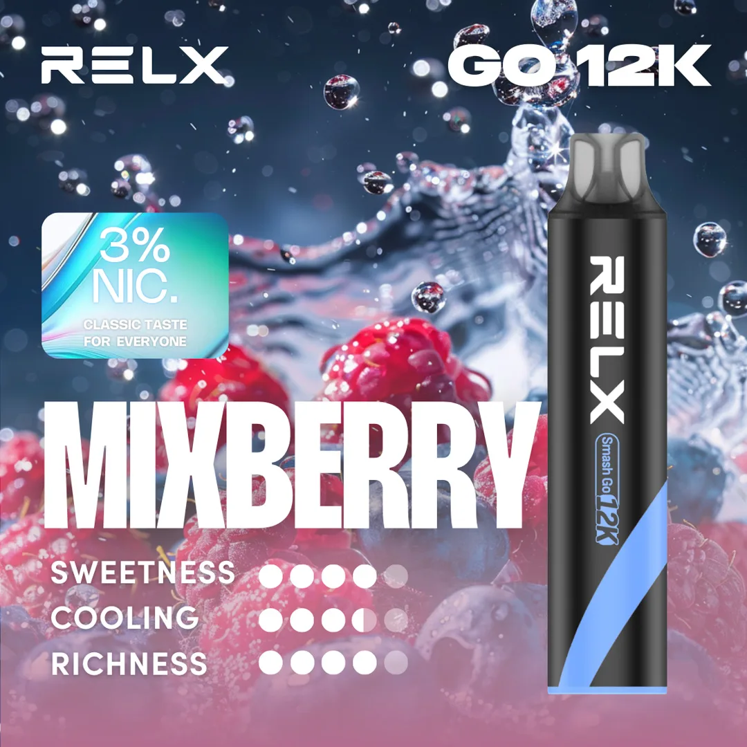 【🔥新品上架】RELX 悅刻 Smash Go 12000口一次性電子煙|Type-C 充電|超大容量|混合莓果:圖片 2